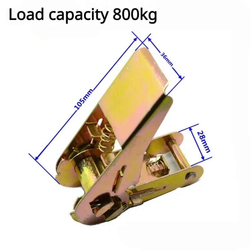 6m Cargo Strap Ratchet Tensioner Freight Car Fixed Tightener Tighten Rope for Luggage Goods Transportation Outdoor Camping cargo straps cargo tie down strap lashing strap tie down straps strapping tensioner luggage strap