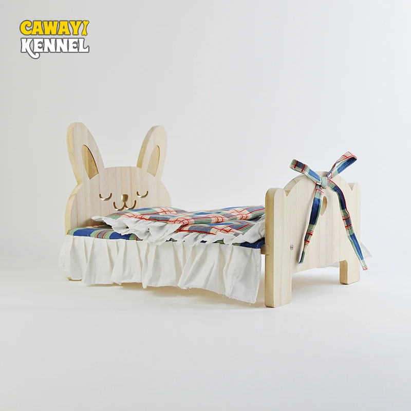 

CAWAYI KENNEL Cute Hamster Bed Small Nest Solid Wood House Hamster Sleeping Nest for Small Animals Chinchillas Pet Cozy Supplies