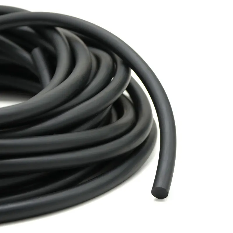1M Fluorine Rubber Solid Strip Diameter 2,3,4,5,6,7,8,10,12,15,2.5,3.5,4.5 mm O-Ring Bar Seal Not Foaming Black