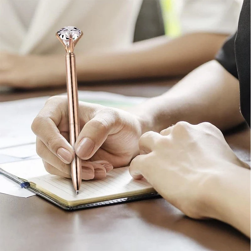 10 Stifte, Diamantstifte, niedliche Kugelschreiber, Bürobedarf, Geschenke für Lehrer, Geschenk, Neuheit, Kristall-Kugelschreiber, schwarze Tinte – Detail 2