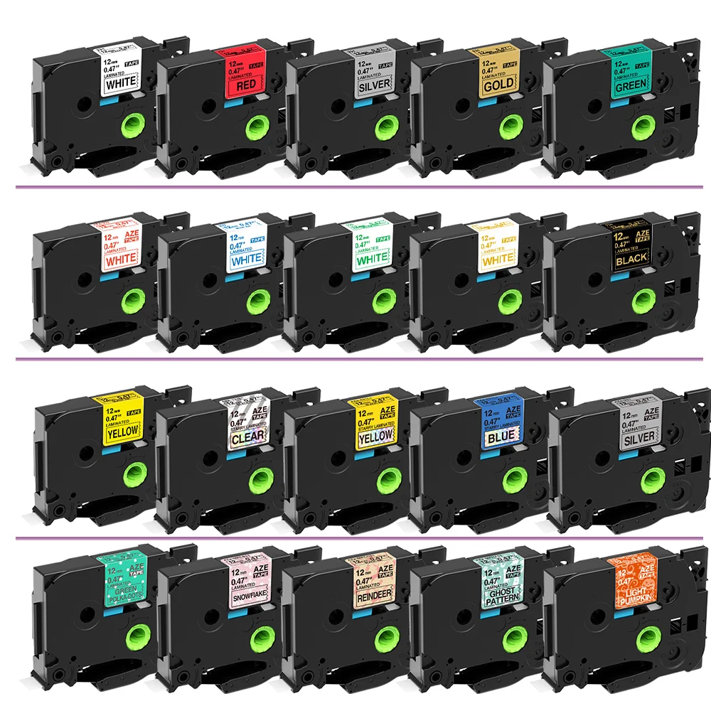 Label Tape 6-12mm Markdomain Compatible TZe-231 131 431 531 631 731 for Brother PT-H110 E1000 Pro Printer