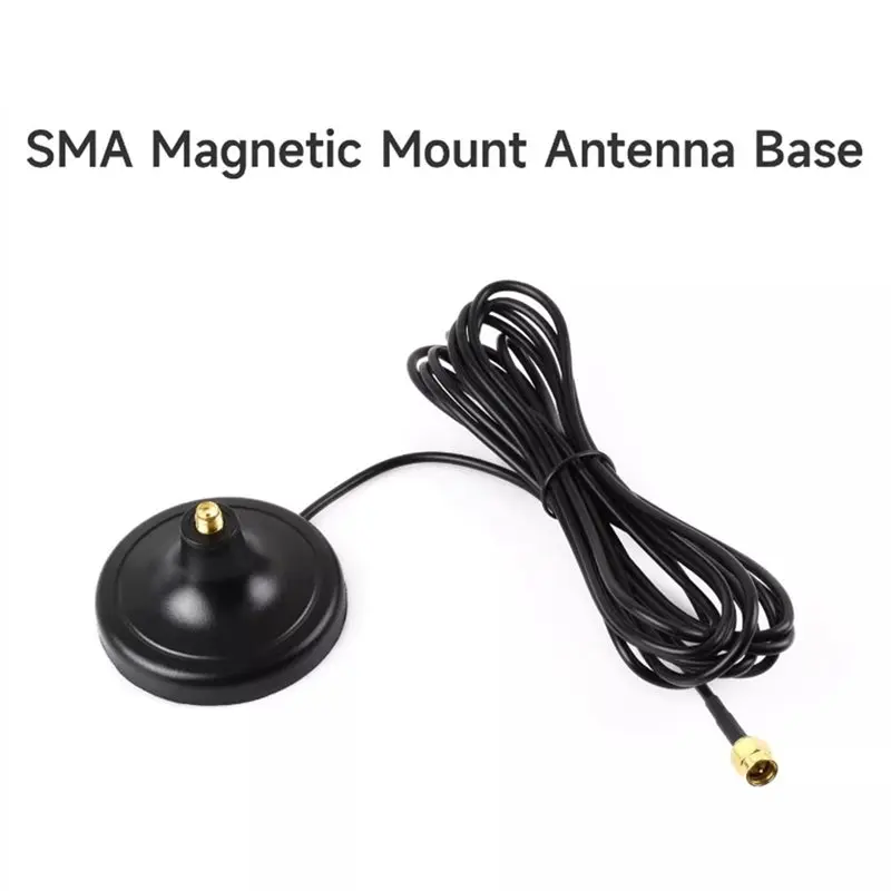 TA-For Wifi 안테나 연장 케이블 Wifi VHF Lora Iot 4G- DC 0-3000Mhz SMA 여성용 자기 안테나 베이스 SMA 남성용 커넥터