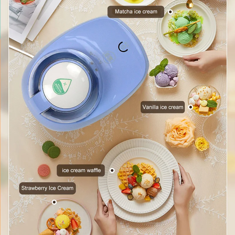 Ice Cream Maker Automatic Ice Cream Machine Household DIY Fruit 500ml Ice Cream Maker Yoghurt Dessert Maker