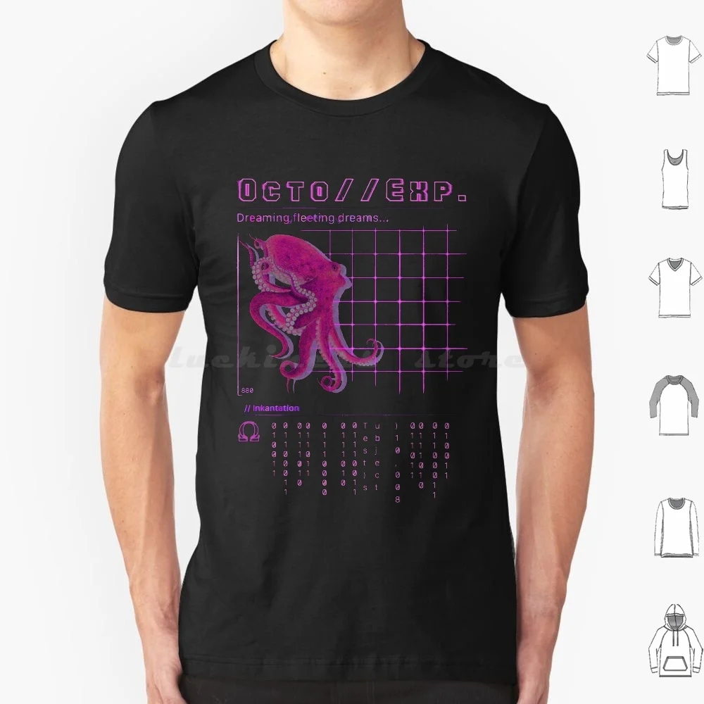 Octo Expansion T Shirt 6Xl Cotton Cool Tee Splatoon 2 Octo Expansion Inkling Vaporwave Outrun Octopus Simulation Octoling