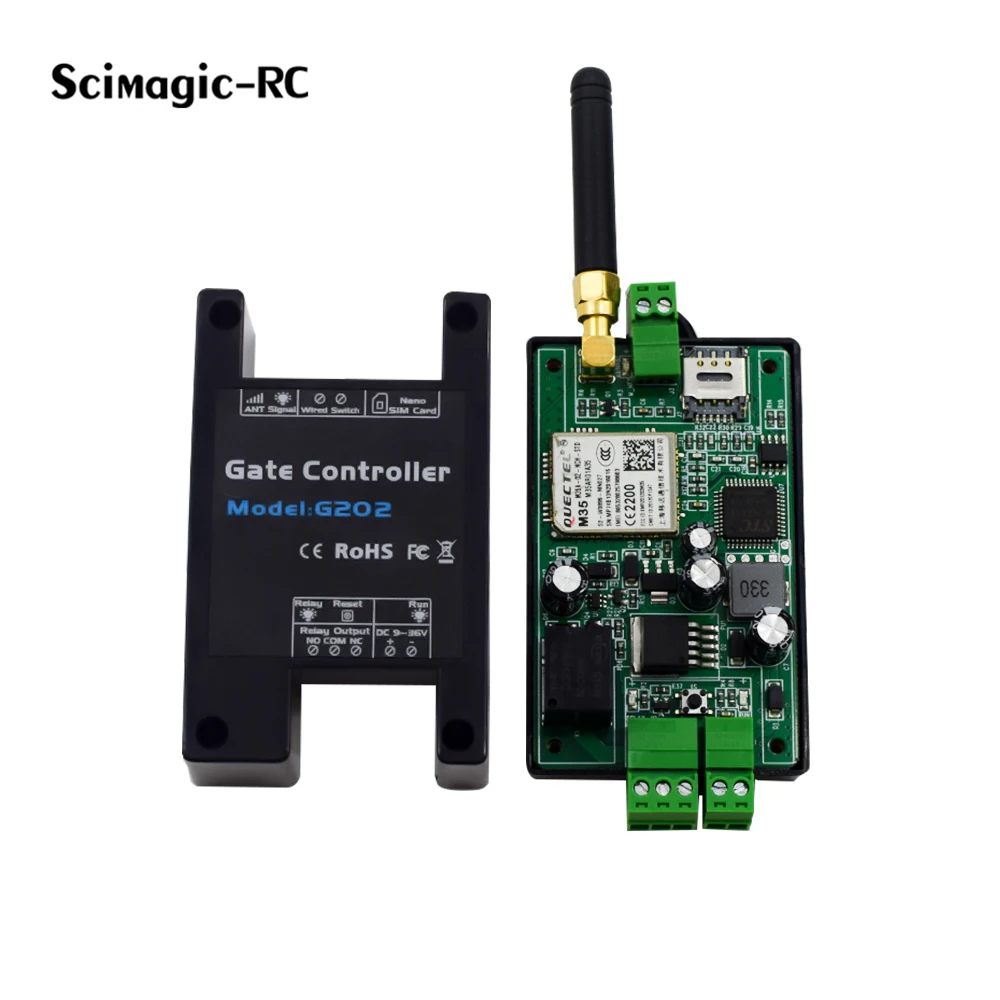 

Free Call SMS GSM Garage Gate Opener Relay Switch Wireless Remote Control Controller Door Access Antenna 850/900/1800/1900MHz