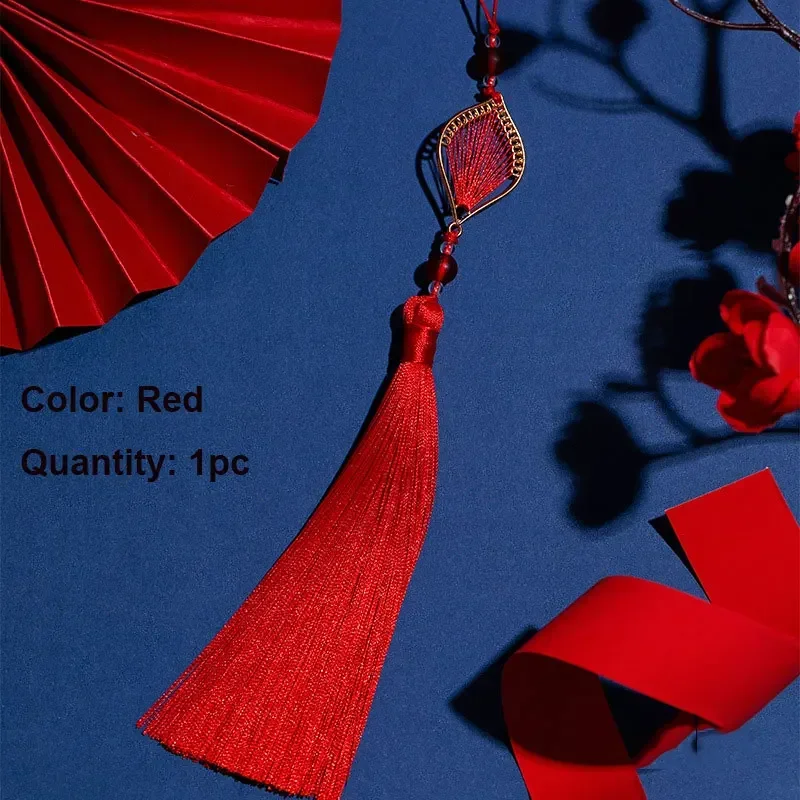 1PC 13CM Craft Tassels Handmade DIY Tassels Silky Soft Tassels  with Loops for DIY Jewelry Making Decor Accessories