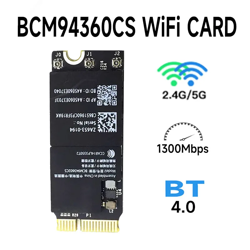 Broadcom-BCM94360CS Cartão de aeroporto BCM94360CSAX WiFi, 802.11ac