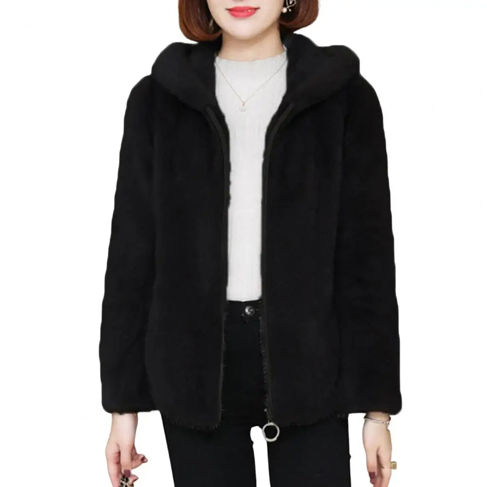 Women's Plush Hooded Fall/Winter Jacket 3
