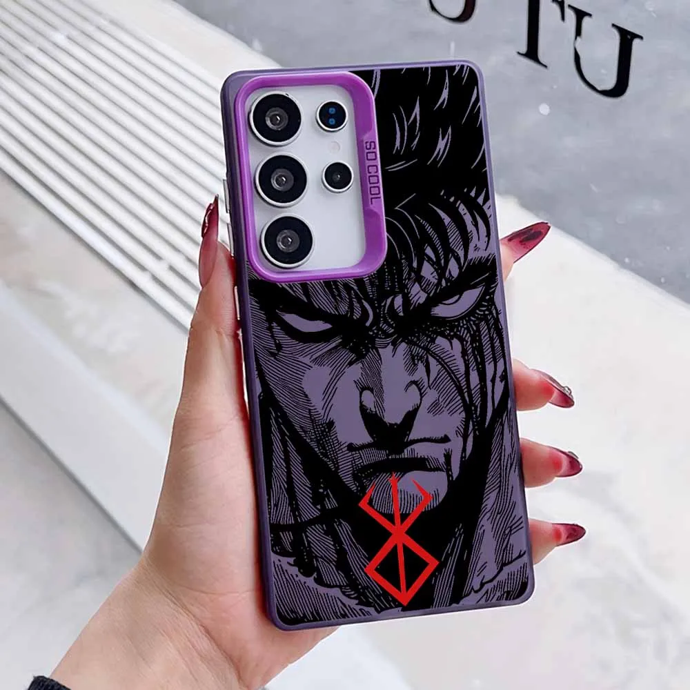 Berserk Fantasy Anime Colorful Silicone Phone Case