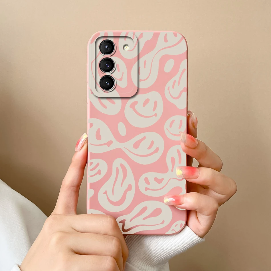thumbnail image 1 of For Samsung S21 FE Plus Ultra Case Fashion Soft Liquid Silicone Camera Protection Back Cover For Galaxy S21+ S21FE S 21 Fundas, 1 of 5