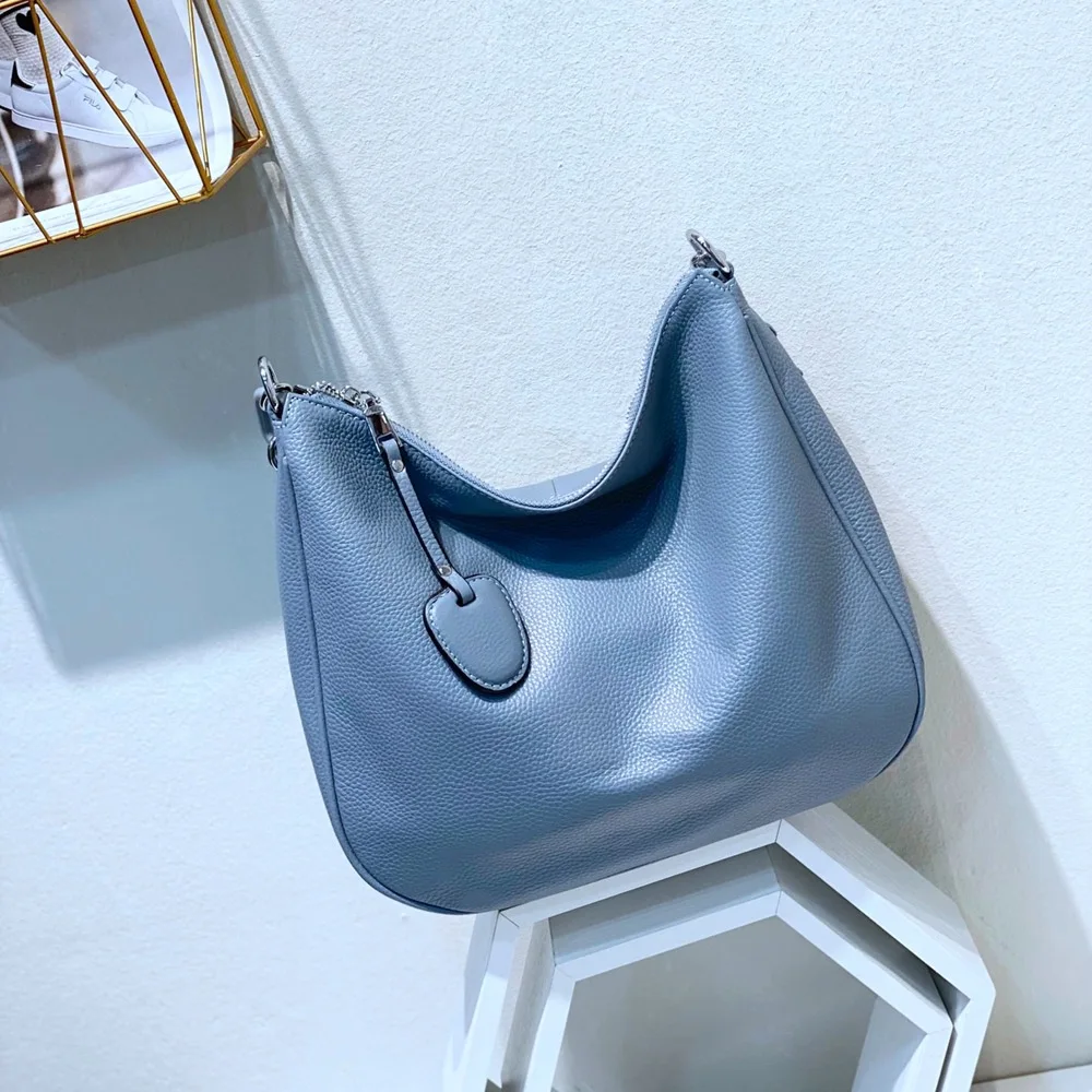 

Women's top layer cowhide tote bag crossbody shoulder bag casual Genuine leather underarm bag for women ladies female 2023 New