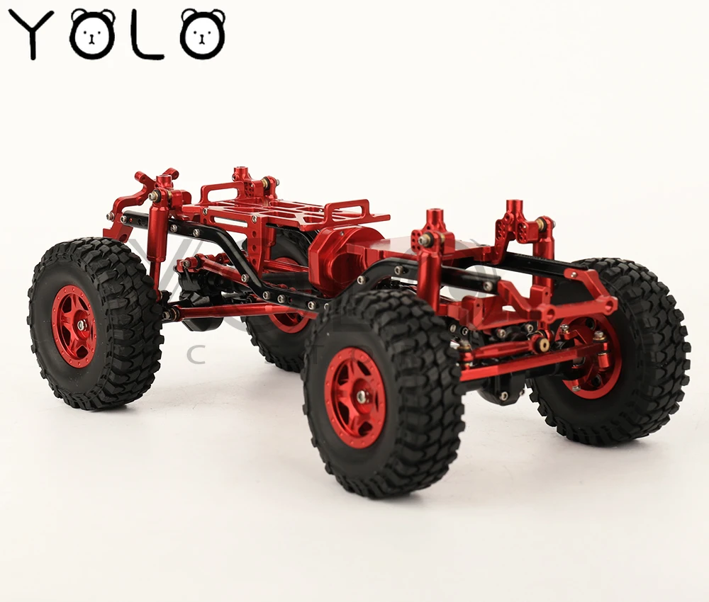 Мини-модель автомобиля Axial SCX24 AXI00002 Wrangler 1/24 RC дистанционное управление восхождение автомобиль внедорожник металлическая рама с осей Ступица колеса