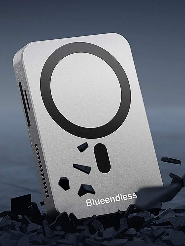 10Gbps Magnetic SSD Enclosure Docking Station USB-C USB3.2 Splitter HDMI-Compatible Docking Station Hub 4k 60Hz Video Storage