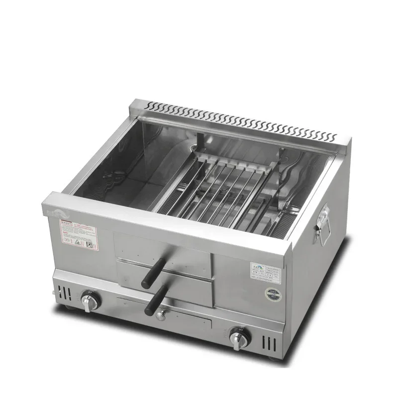Commercial LPG Gas Grill Griddles Stainless Steel Flat Pan Pancake Maker Grilled Squid Teppanyaki Dorayaki Baking Machine. 5