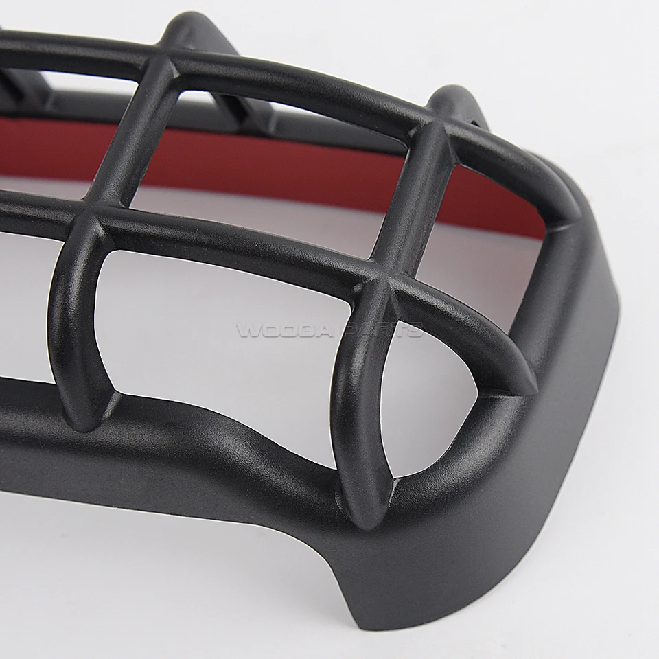 WOOGA Griglie Di Protezione Per Faro E Frecce Per Honda Hunter Cub CT125 Trail 125 (2020-24) - Set In ABS Nero
