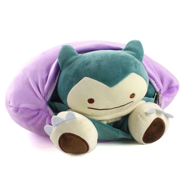 32cm Anime Pokemon Ditto Transform Snorlax Inside-out Cushion