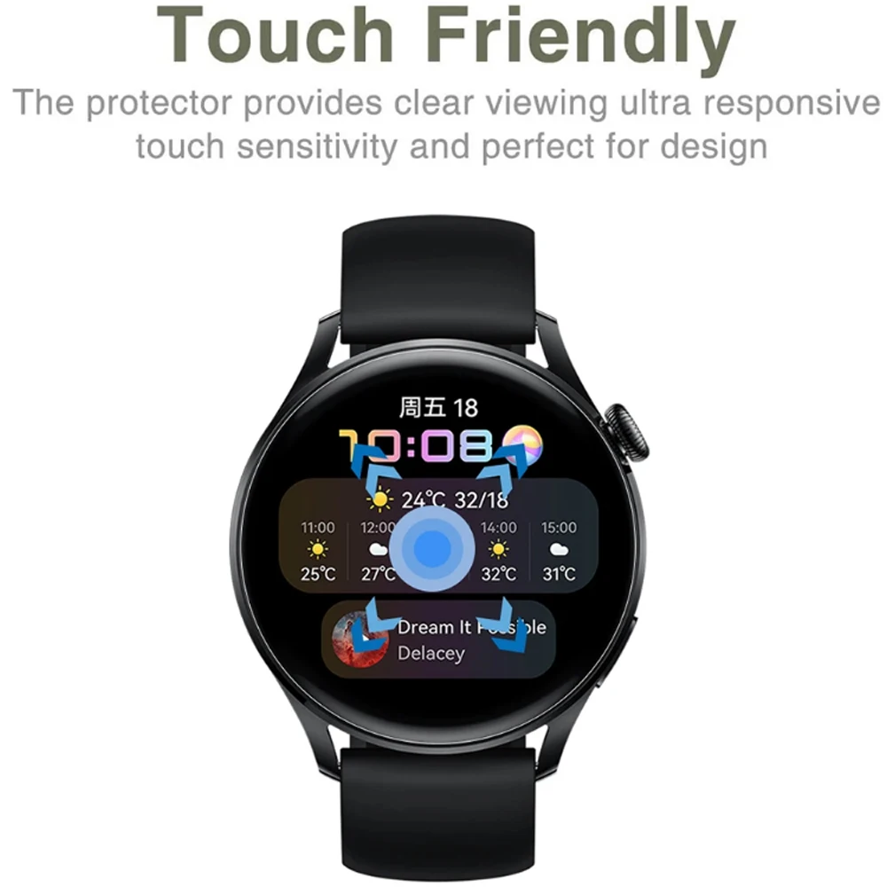 Ultra Clear Tempered Glass Screen Protector with Soft Hydrogel Film Cover