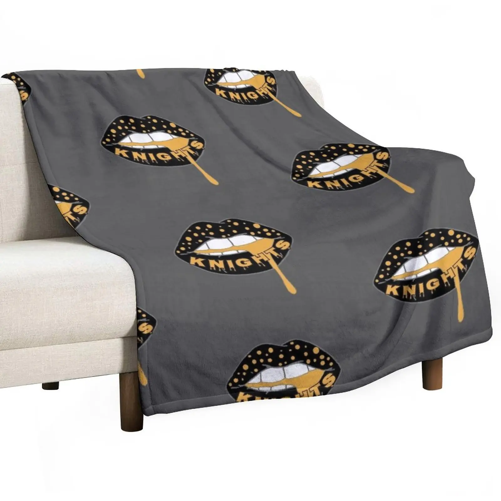 

UCF Knights Lips Throw Blanket Camping Blanket Softest Blanket Hair Blanket