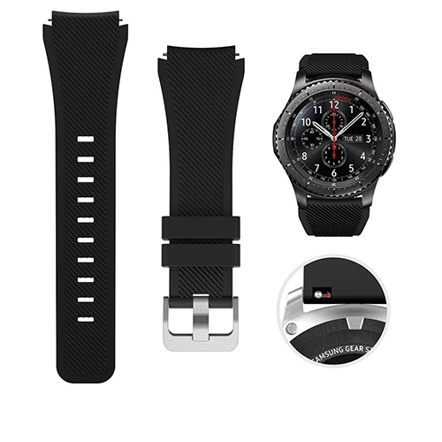 ตัวเลือกสินค้า สายซิลิโคนนาฬิกาสมาร์ทวอช รองรับ Samsung Galaxy Watch 3/4/5 และ Huawei GT 2