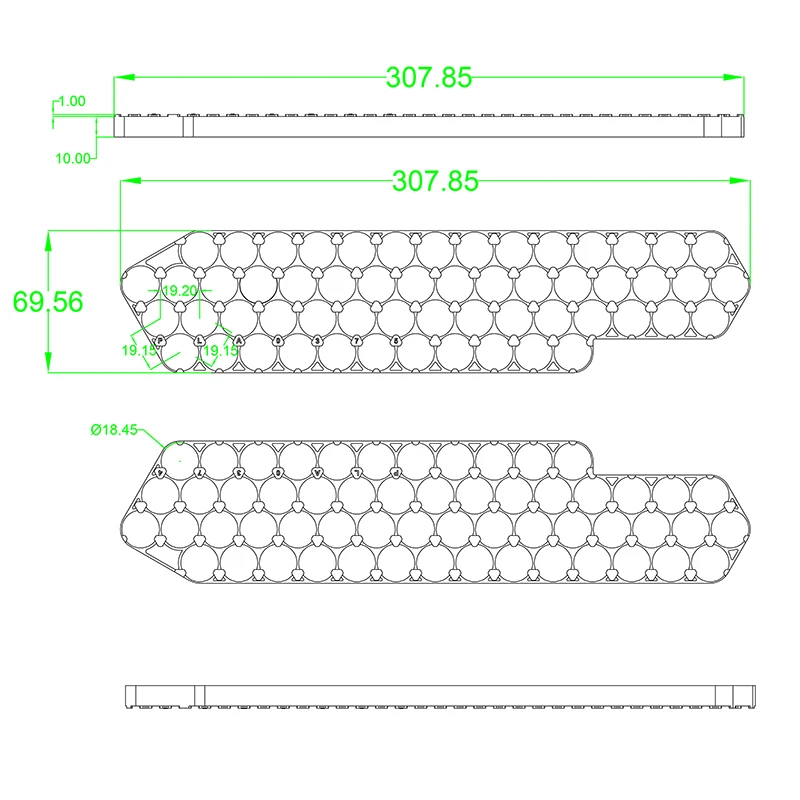 DP-5 Battery Case Kit DP5 Box Fit 56PCS 18650 Cell 10S5P 13S4P 14S4P Nickel Strip 10S 13S 14S 35A BMS for DIY DP 5 EBike Battery