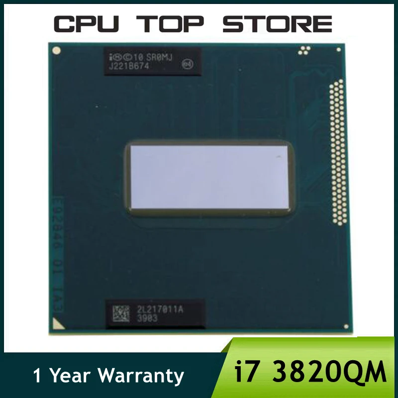 CPU processor laptop cpu Intel Core i7 3820QM SR0MJ 2.7GHz Quad-Core Eight-Thread Laptop CPU notebook Processor 45W Socket G2 / rPGA988B