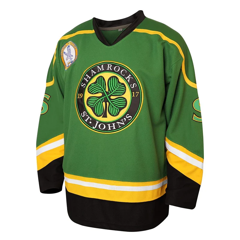 Ice Hockey Jersey Men ST John's Shamrocks #3 Ross BOSS RHEA Sewing Embroidery ice hockey jerseys