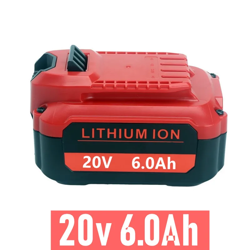 

Free Shipping20V 6000mAh Electric Drill Li-lon Battery For Craftsmen CMCB206 CMCB202 CMCB204 V20 Series Tool Accessories