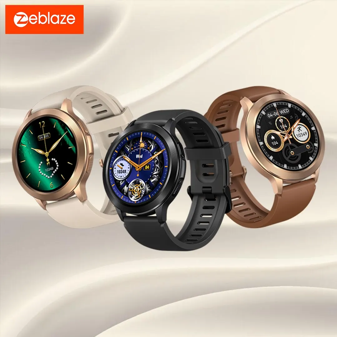  Zeblaze Btalk 2 Smart Watch AMOLED Display Make and Receive Calls Health and Fitness Tracking Smartwatch for Men Women 