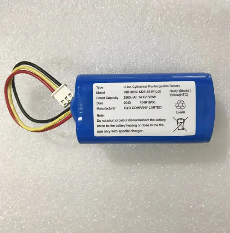 New original lithium ion battery model inr18650 m26 4s1p 14 4v 2600mah