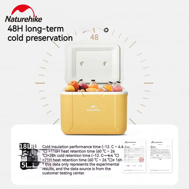 Naturehike Camping Picnic Freezer PU Cooler Box Large Capacity Portable Outdoor Refrigerator Car Ice Insulation Refrigerator Box