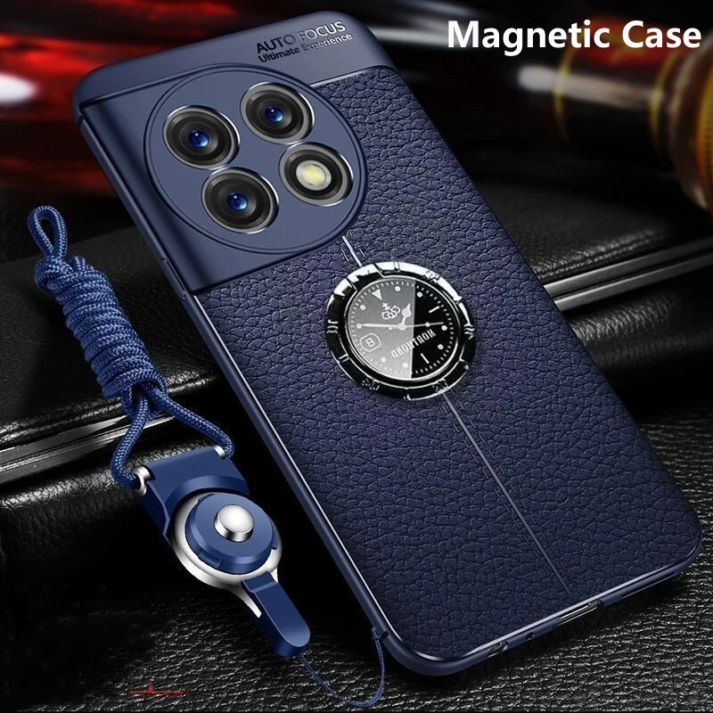 Custodia Magnetica Per Oneplus 11 11R Ace 2 Pro 5G Cover Per Telefono Con Anello Di Supporto Per One Plus Ace2 11 Tpu Paraurti Antiurto In Morbida Pel
