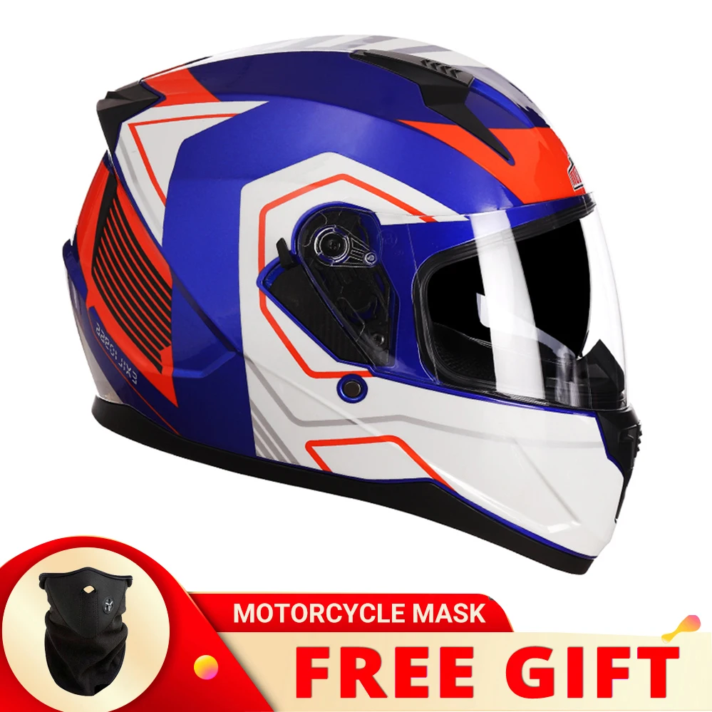 

Double Visors DOT Approved Full Face Racing Helmets Off Road Motorcycle Helmet Motorbike Casco Moto Motocross capacete Men Women