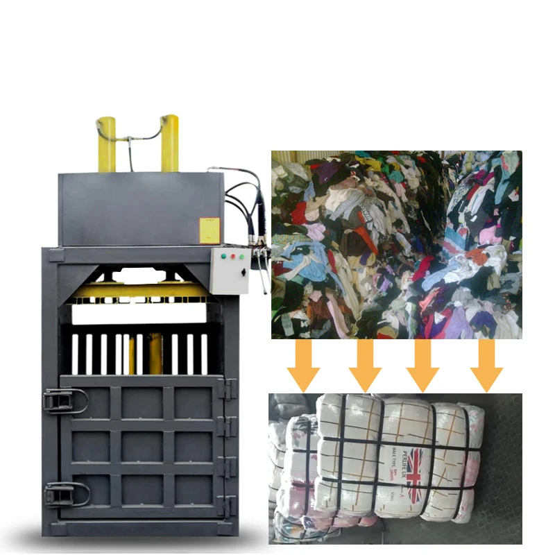 Vertical Semi-automatic Hydraulic Packer /Waste Paper Baler Of Garbage Station /Waste Cloth Waste Compressor and the Controller 3