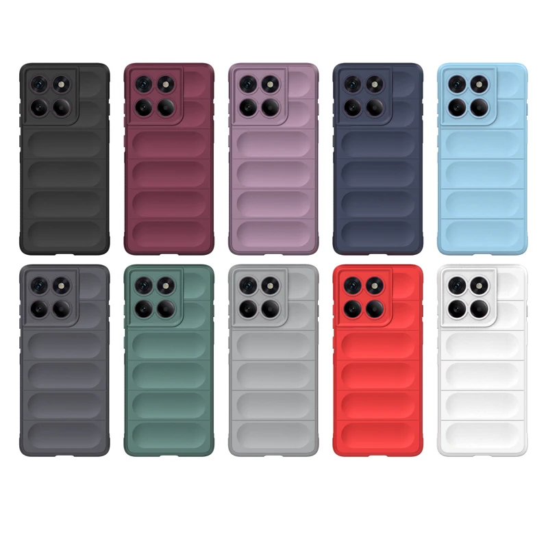 Enhanced Anti-Drop Airbag TPU Fiber Flocking Phone Case - Skin-Friendly and Soft