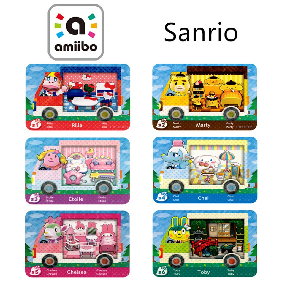 Amiibo Cards Amiibo Card Game Animal Crossing: New Horizons Splatoon 3 Figure Kawaii roles NS Switch 3DS Set Collect Mini NFC Cards