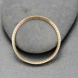 Premium Stainless Steel Watch Chapter Ring with Marker (Brushed Gold)