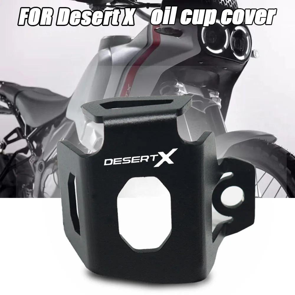 

For Ducati Desert X DesertX 2021 2022 -2023 CNC aluminum Motorcycle Accessories Rear Brake Fluid Reservoir Guard Cover Protecto