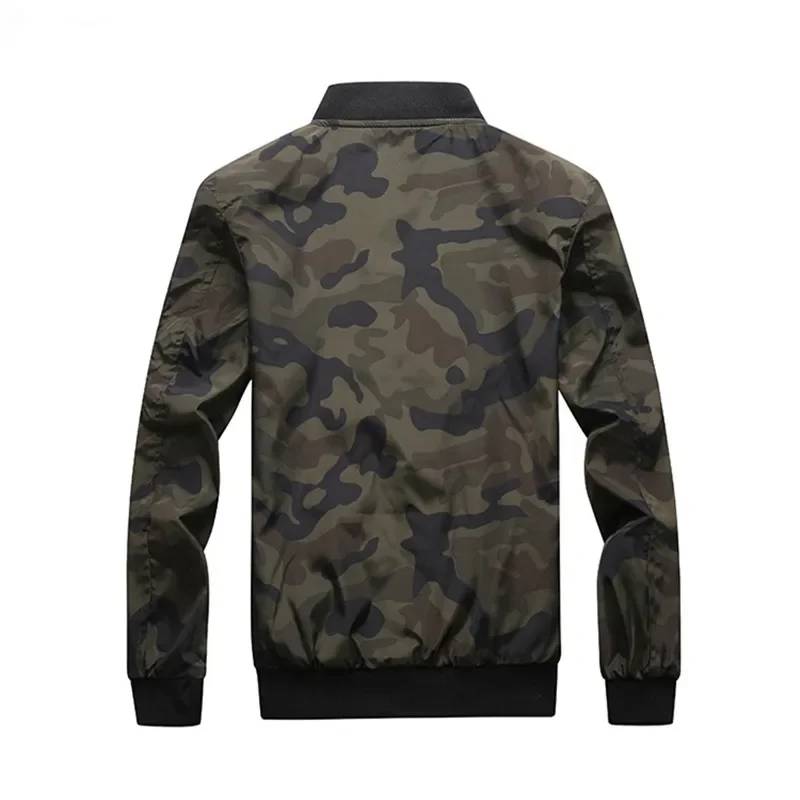 Spring Autumn Men camouflage Jackets Coats Mens Casual Military Jackets Men Outdoor Windproof Army Jackets Coats Male 7XL