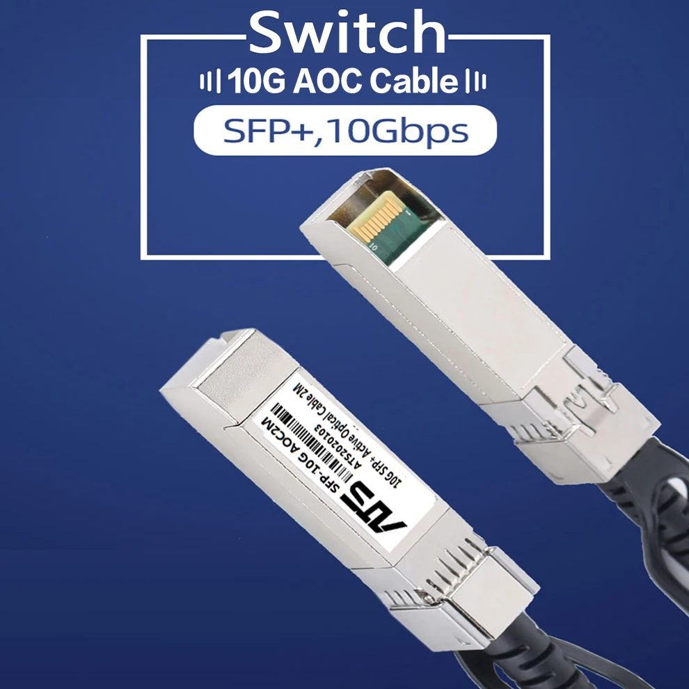 10G SFP+ AOC 케이블 OM3 10GBASE 액티브 광케이블 고속 다양한 스위치와 호환