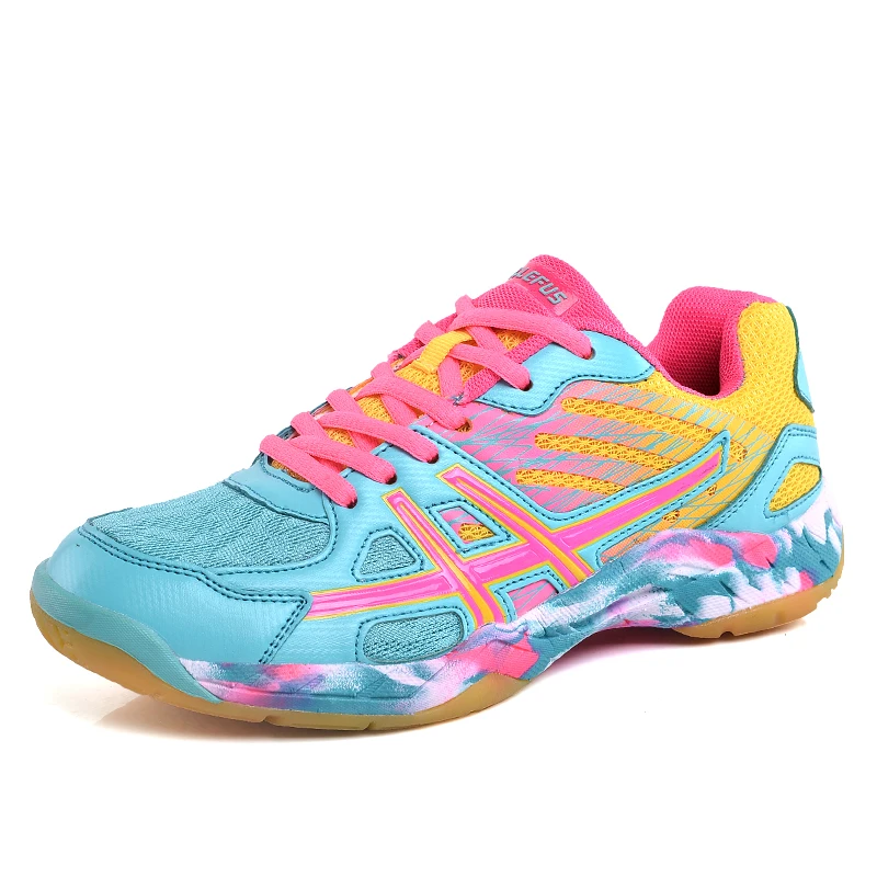 

Professional Couples Tennis Shoes Breathable Tennis Sneakers Wear-Resisting Volleyball Footwears Comfortable Training Sneakers