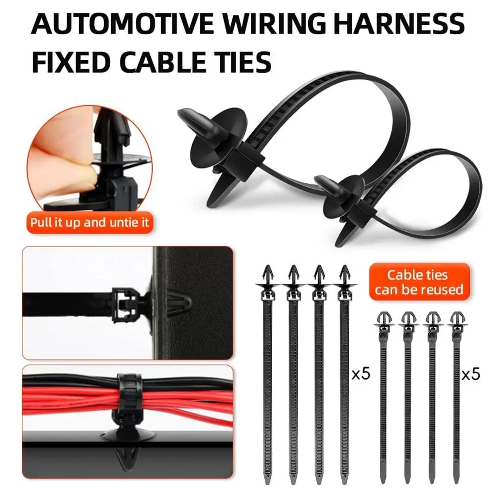 Car Retainer Clips Kit - Auto Fasteners & Fender Rivet Clips for GM Ford Toyota Honda, Includes Fastener Remover Tool