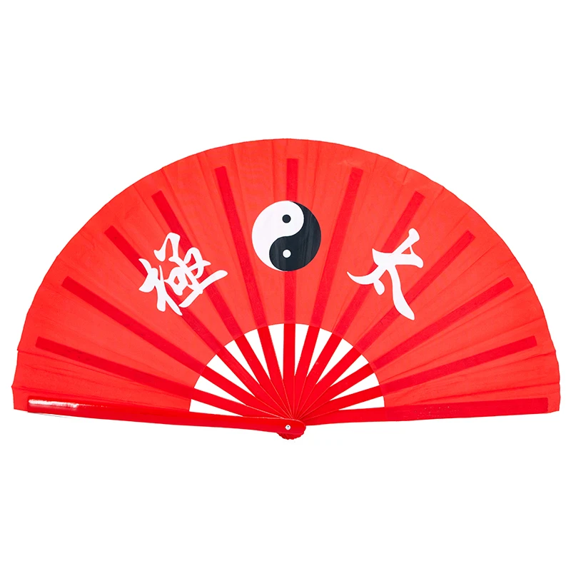 Bamboo Right Hands Fan Tai Chi Performance Fan Martial Arts Fan Kung Fu Fans Cosplay Fan Black Cover China Many Pattern