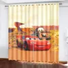 Lightning McQueen  Cortinas Curtains For Living Room Anime Blackout Curtains Home Decor Cartoon Cute 커튼 Luxury 100% Polyester 2
