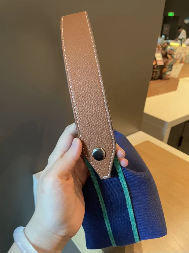 Extended Wide oulder Strap for Hermés Lunch Box Bag Axilla oulder Bag Strap with Lychee Pattern Chinese Brand Accories