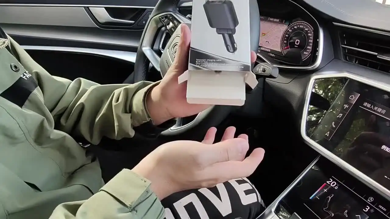 НОВОЕ выдвижное быстрое автомобильное зарядное устройство 4 в 1 с крышей Starlight