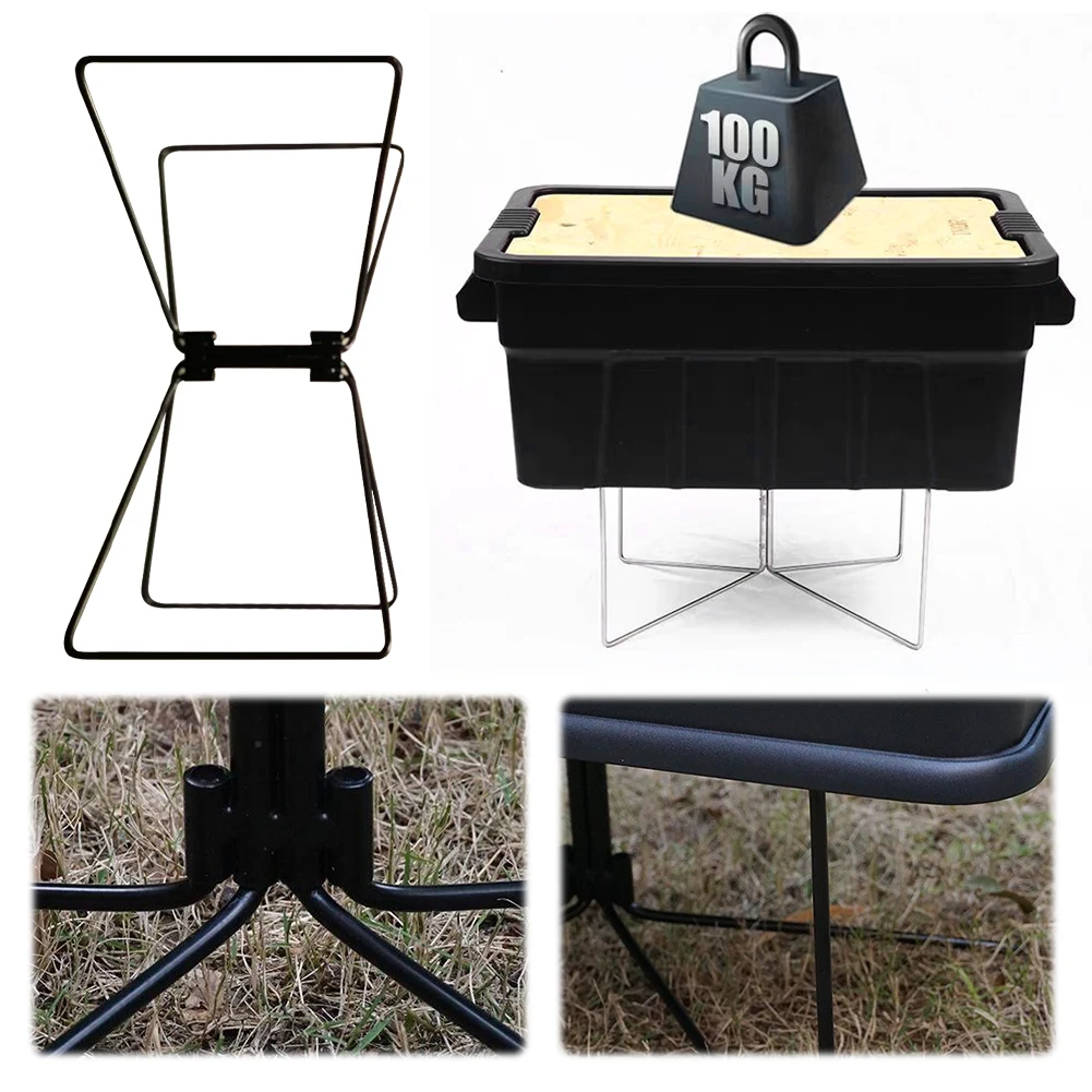 Portable Aluminum Alloy Box Stand for Outdoor Picnic Fishing