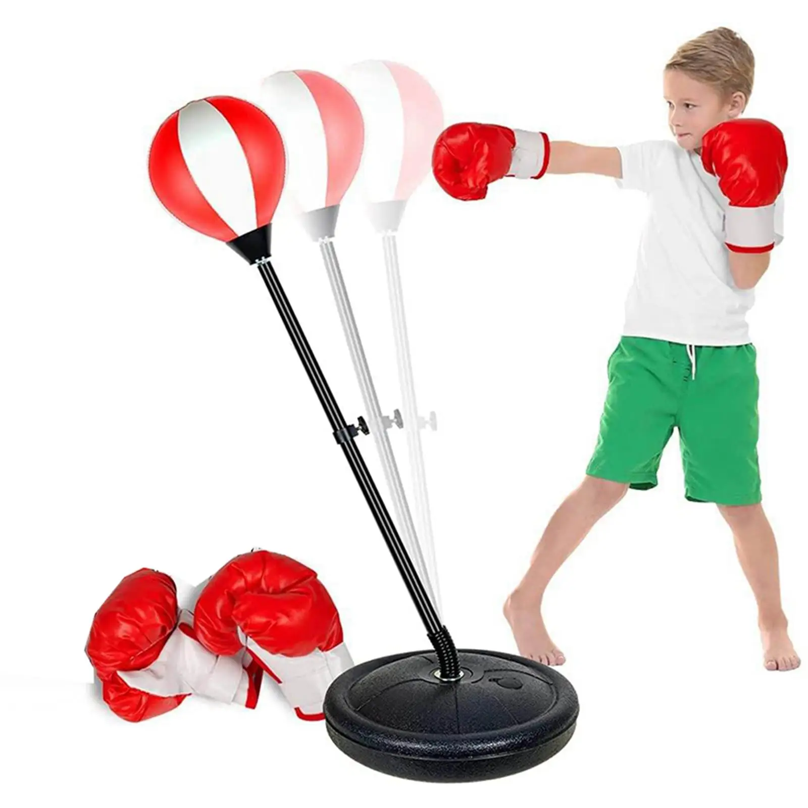 Punching Bag for Kids Speed Easy to Assemble Inflatable for Gift Junior Boys