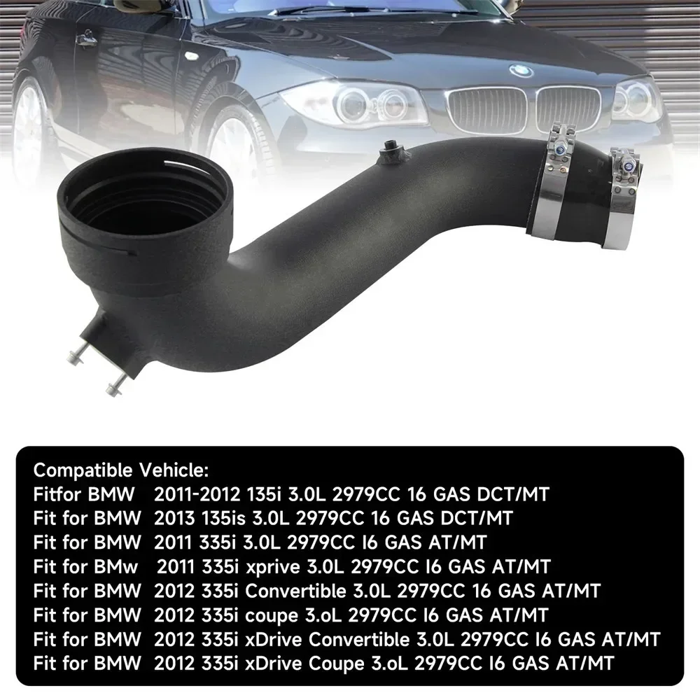3Inch Intake Turbo Charge Pipe Aluminum for BMW N55 135i 335i E92 E93 E82 XDrive 2011-2012 Intake Turbo Cooler Kit N55