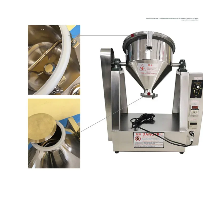 10L 20L Micro Stainless Steel Mixer Medicine Chemical Food Test Laboratory Mixer Mute Powder 2