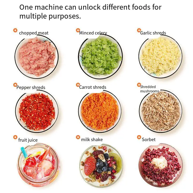 Multifunctional Meat And Juice Grinder Household Cooking Electric Baby Food Kitchen Supplement Machine electric meat grinder